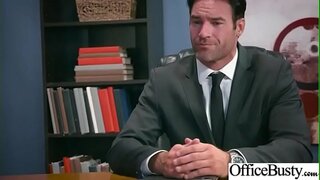 (Valentina Nappi) Naughty Coura Veľké Prsia Dievča Dostať Pribitý V Kancelárii vid-30
